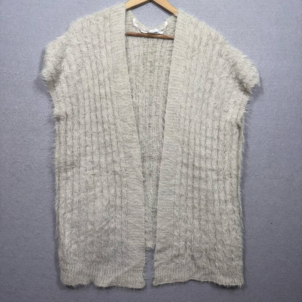 LC Lauren Conrad Ribbed Knit Cardigan OS‎ Super Soft Comfy Minimalist Cozy Layer